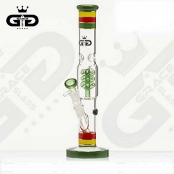 Bong  Grace Glass Funky Twist Rasta