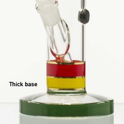 Bong  Grace Glass Funky Twist Rasta